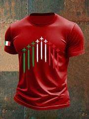 Men's Italian Air Force Printed Casual T-Shirt