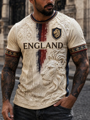 Men's England Printed short sleeves t-shirt