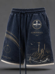 Men's Cornish Celtic-style printed short trousers