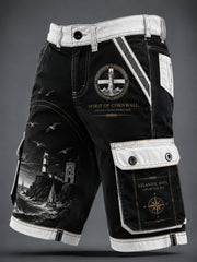 Men's Cornish Celtic-style printed shorts