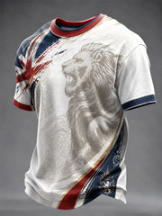 Men's British Style Printed T-shirt