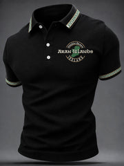 Men's Aran Islands Print Casual Top