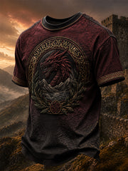 Men's Welsh Dragon Printed T-shirt