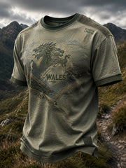 Men's Welsh Dragon Printed T-shirt