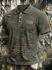 Men's Lockside Days British Canal Life Printed Shirt