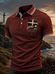 Men's Cornish Celtic-style Print Casual Top