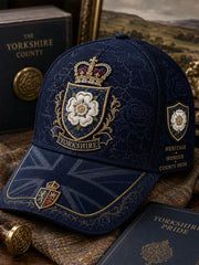 Unisex England Yorkshire Day White Roses Art Printed Hat