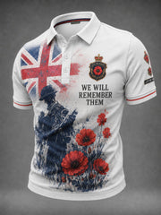 Men's We Will Remembrance Them Printed Shirt