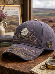 Unisex Yorkshire White Roses Art Printed Hat