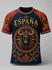 Men's España Print Casual Tee