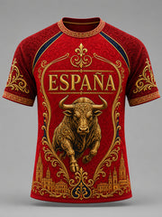 Men's España Print Casual Tee