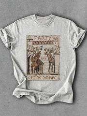 Women's Hastings Battle Medieval History Vintage Graphic T-shirt
