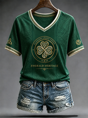 Women's football Lover Celtic Printed short-sleeved T-shirt