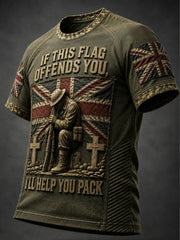 Men's IF THIS FLAG OFFENDS YOU I'LL HELP YOU PACK Tee