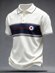 Men's Mods Culture UK Music Lover Business Style Printed polo shirt