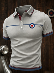 Men's Mods Culture UK Music Lover Business Style Printed polo shirt