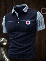 Men's Mods Culture UK Music Lover Business Style Printed polo shirt