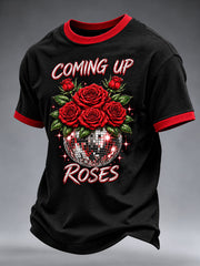 Men's Coming Up Roses Print T-shirt