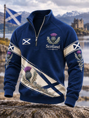 Men's St. Andrew's Day Print Zip-Up Hoodie