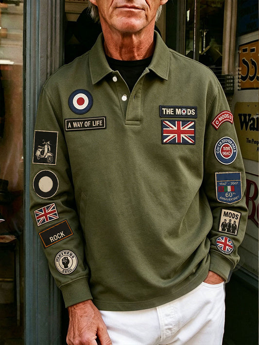 Men's Mods UK Music Lover Printed Casual Tops