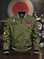 Men's Mods UK Music Lover Printed Monkey Jacket
