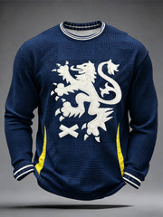 Men's Scotland Football Lover Printed Waffle Tops