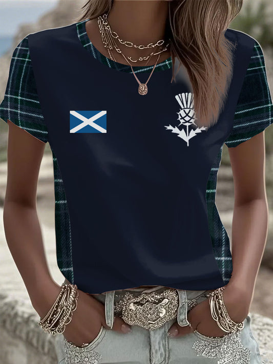 Women's  Scottish Rugby lovers short-sleeved T-shirt