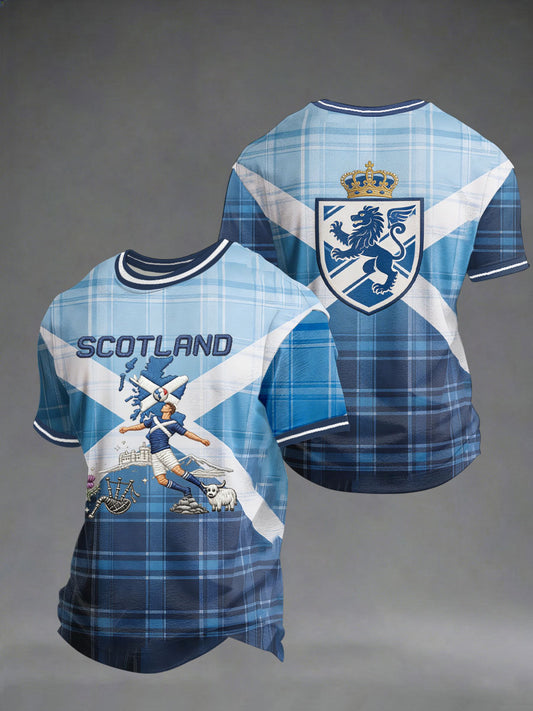 Men's UK Football Lover Scotland Printed short sleeves t-shirt