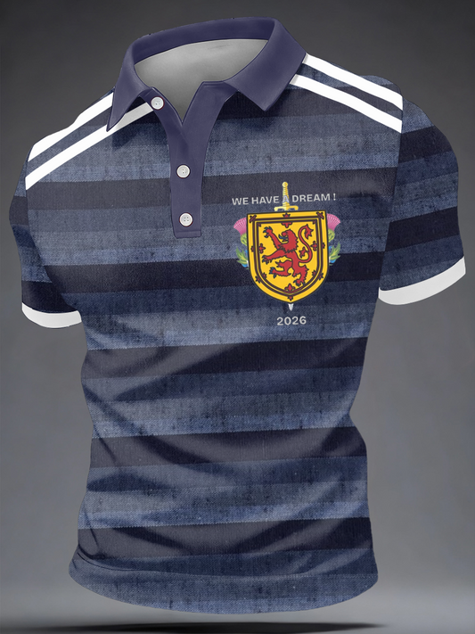 Men's UK Football Lover Scotland Printed polo shirt