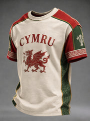 Men's Welsh Dragon Printed T-shirt