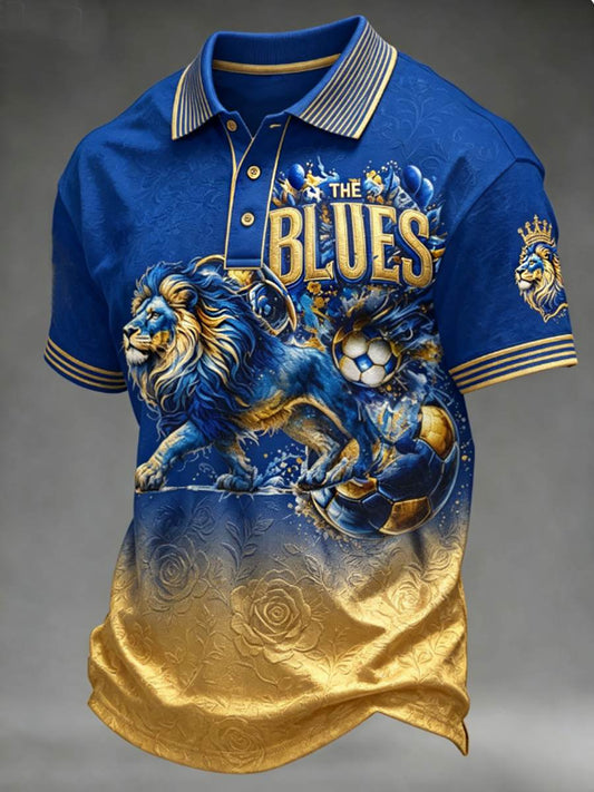 Men's British Football "The Blues" Fan polo shirt