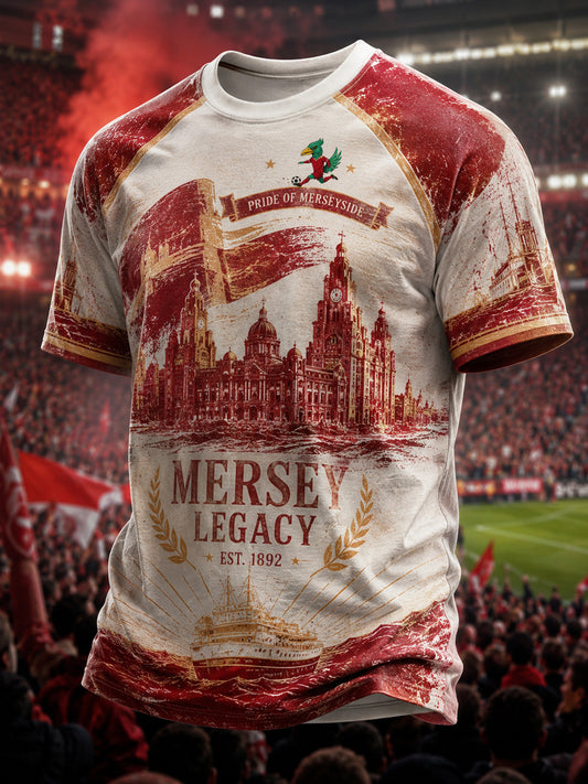 Men's Gift For Soccer Fans Print Casual Tee