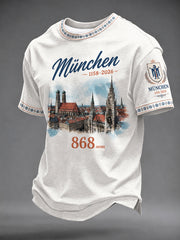 Men's München Stadtgründungsfest Print Casual T-Shirt