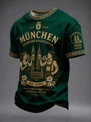 Men's München Stadtgründungsfest Print Casual T-Shirt