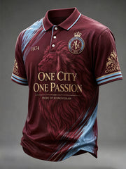 Men's Gift For Soccer Fans Print Casual Polo