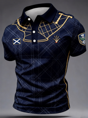 Men's UK Football Lover Scotland Printed polo shirt