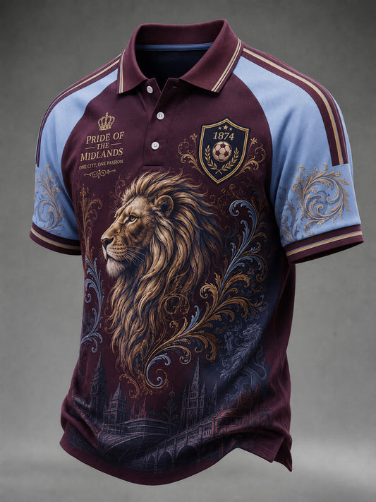 Men's Gift For Soccer Fans Print Casual Polo
