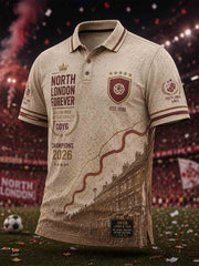 Men's Gift For Football Fans Print Casual Short Sleeve Top