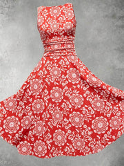 Women's Queen Camilla sleeveless ice silk dress
