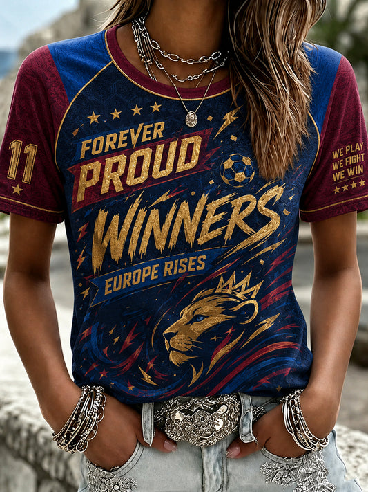 Women's Retro Soccer Champion T-Shirt