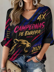 Women's Retro Soccer Champion T-Shirt