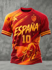 Men's Spain Football Short Sleeve T-shirt