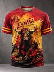 Men's Spain Football Short Sleeves T-shirt