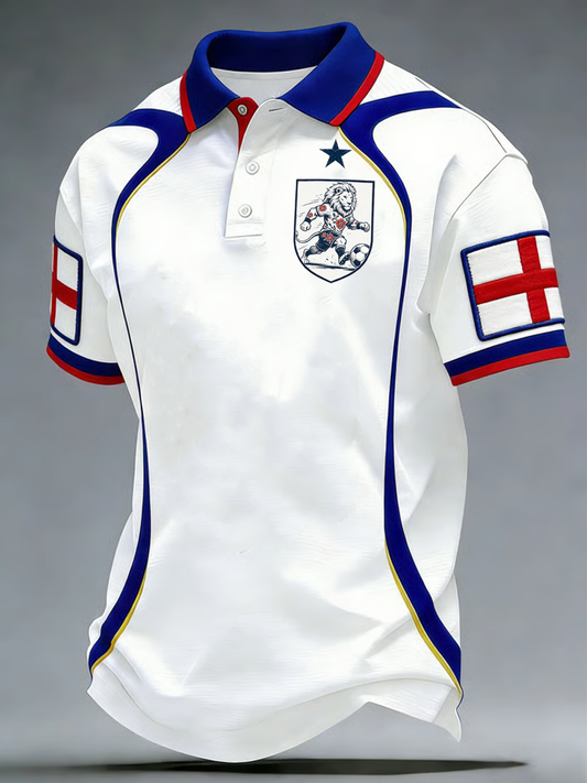 Men's UK Football Lover England Printed polo shirt