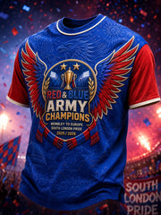 Men's Eagles Football Lover Winner Printed T-shirt