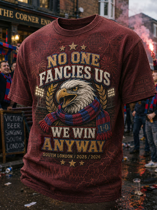 Men's Eagles Football Lover Winner Printed T-shirt