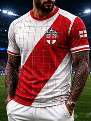 Men's UK Football Lover England Printed short sleeves t-shirt