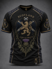 Men's Scotland Art Printed Short Sleeve T-shirt
