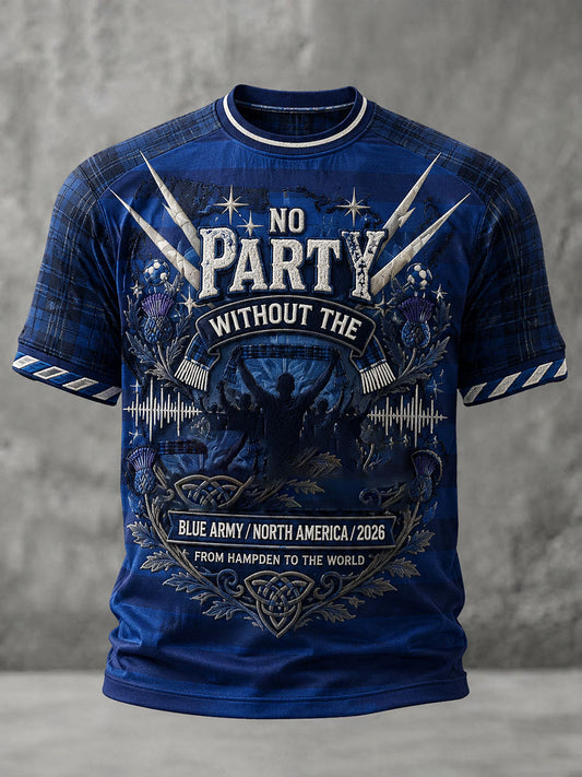 Men's Scotland Football Lover Printed T-shirt