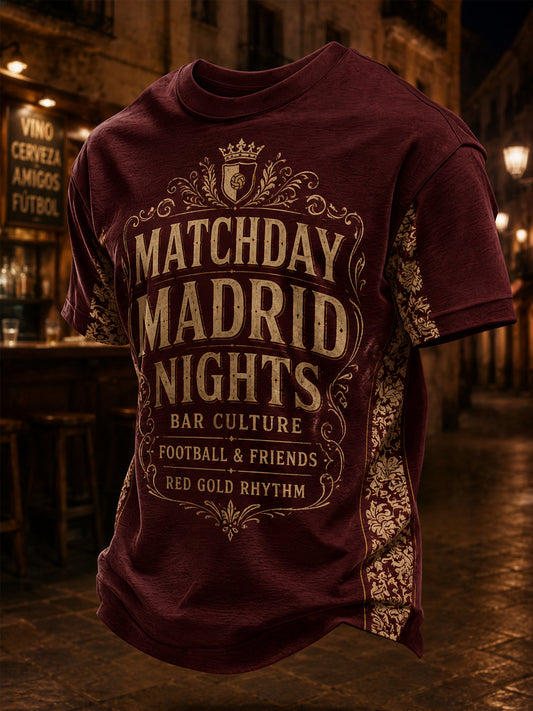 Men's Gift For Football Fans Print Casual Tee